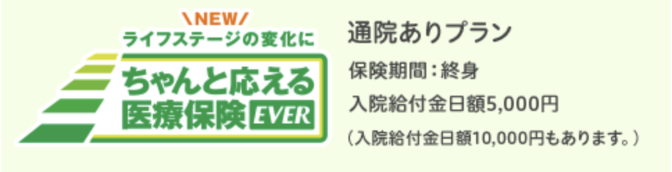 ちゃんと応える医療保険EVER